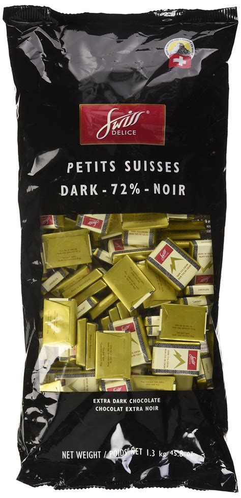 swiss delice dark chocolate squares  chocolate noir chocolates individually wrapped