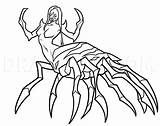 Arachne Dragoart sketch template