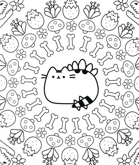 spring pusheen coloring pages pusheen coloring pages cute coloring