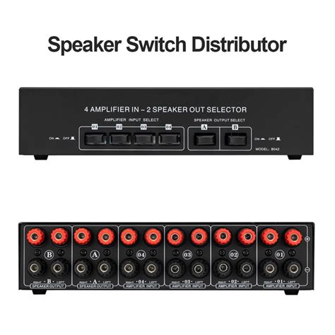passive power amplifier selector speaker switch splitter