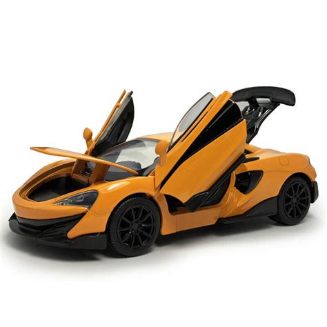 mclaren lt sports car  model car diecast toy collection kids gift orange ebay