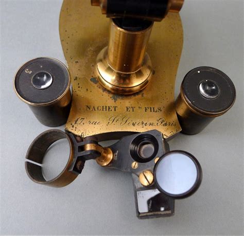 compound microscope  camera lucida signed nachet