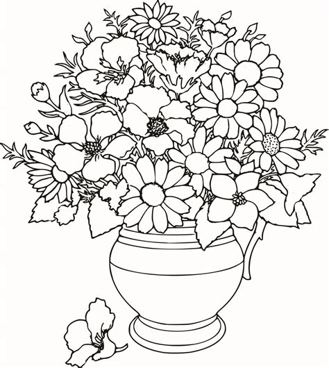flower coloring pages bestofcoloringcom