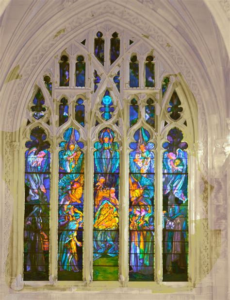 nativity stained glass window unitarian memorial church