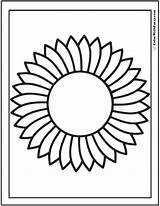 Sunflower Coloring Pattern Glass Stained Outline Patterns Preschool Pdf Sheet Preschoolers Printables Sheets Colorwithfuzzy sketch template