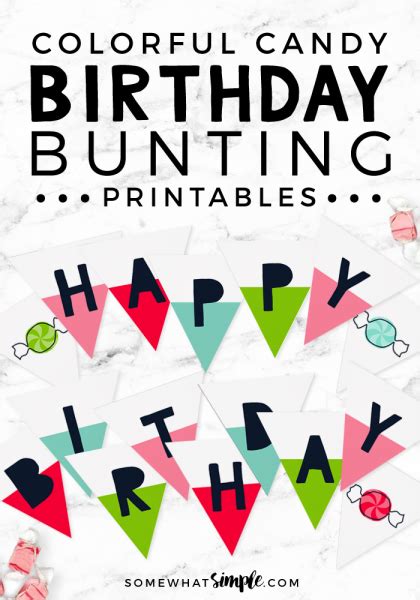 happy birthday sign printable banner  simple