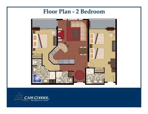 floor plan  bedroom cape codder resort spa