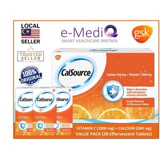 calsource effervescent vitamin   calcium mg  pack