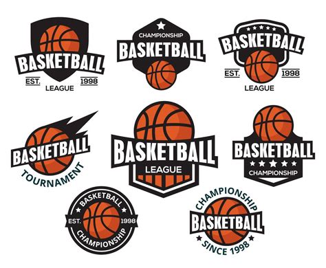 basketball logos vector american style vector art graphics