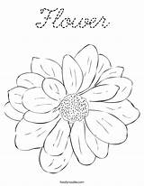 Coloring Flower Cursive Built California Usa sketch template