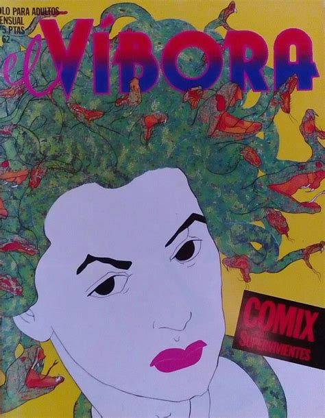 medusa on the cover of a spanish magazine el víbora female monster