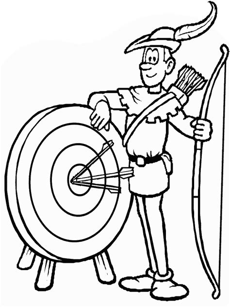 archer sports coloring pages coloring book