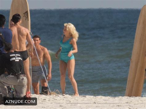 Julianne Hough Sexy In A Swimsuit On The Set Of Bigger