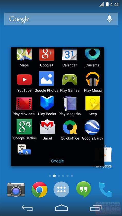 android   pack  launcher called google experience