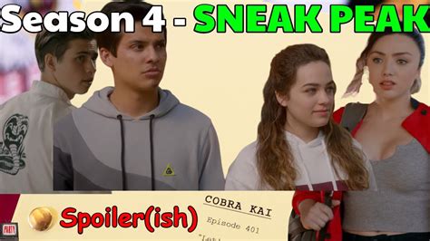 sneak peak at cobra kai season 4 youtube