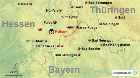 stepmap rhoen landkarte fuer deutschland