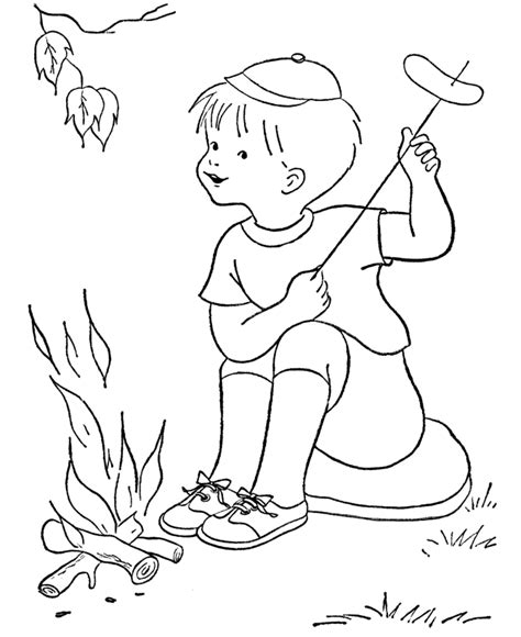 fun coloring pages camping coloring pages
