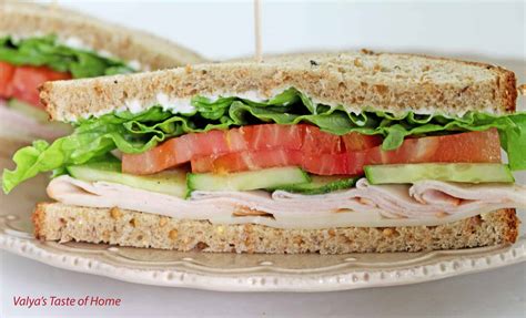 turkey sandwich recipe valyas taste  home