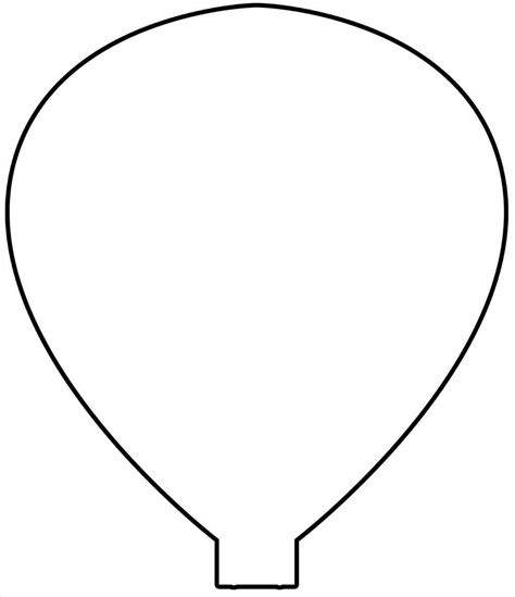 hot air balloon template  printable templates