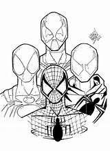 Spiderman Coloring Spider Iron Pages Spidermen Deadpool Suit Cartoon Baby Print Color Four Drawing Printable Venom Colouring Cute Getcolorings Clipartmag sketch template