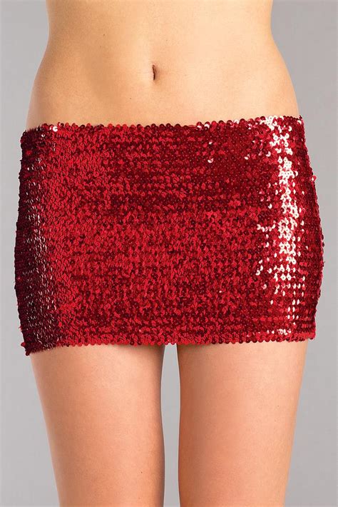 sequin skirt red skirt lionella