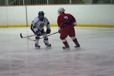 bridgewater ice hockey defeats bernards   goals   period