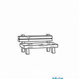Bench Coloring Pages Color Designlooter 21kb 1000px 1000 Hellokids Print sketch template