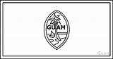 Guam Coloring Democracy sketch template