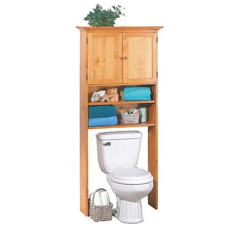 oak   toilet cabinet evideco   toilet space saver