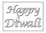 Diwali Happy Colouring Pages Activities sketch template