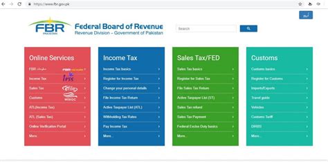 fbr  introduce single  tax portal  filers