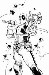 Deadpool Coloring Pages Colouring Characters Line Deviantart Spiderman Vs Fan Joshua Covey Archives Drawing Marvel Book Funny Choose Board Fictional sketch template