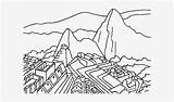 Machu Picchu Maravillas Mundo sketch template