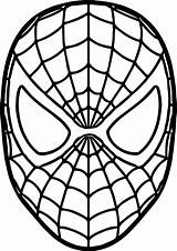 Mask Spiderman Spider Avengers Wecoloringpage Sheets Picturethemagic Alias Coloriages Comics sketch template