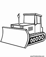 Bulldozer Coloring Construction Pages Kids Snow Plow Clipart Loader Front Truck Colouring Color Printable End Sheets Clip Digger Drawing Site sketch template