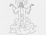 Yesus Pngegg Putih Mewarnai sketch template