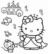Coloring Kitty Hello Pages Birthday Hobbies Print Printable Getcolorings Amp sketch template