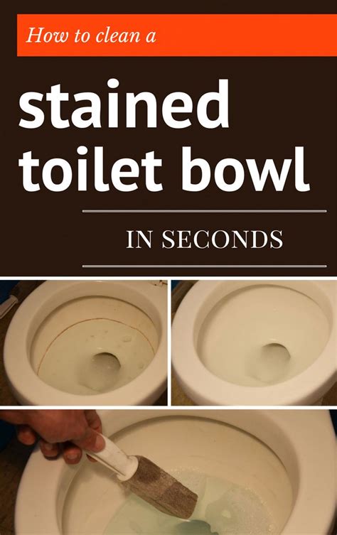 clean  stained toilet bowl  seconds cleaningdiynet