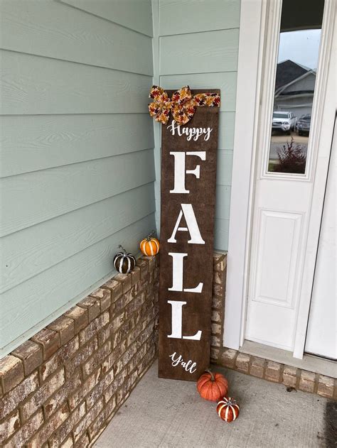 happy fall yall ft porch sign  fall yall decorations etsy