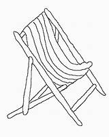 Coloring Pages Chair Beach Spring Deckchair House Colouring Printable Getdrawings Getcolorings Books sketch template