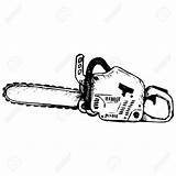 Chainsaw Drawing Illustration Getdrawings sketch template