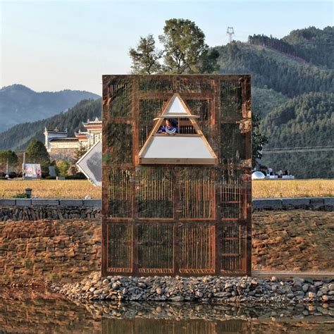 li hao uses mirrored glass and bamboo for reflective