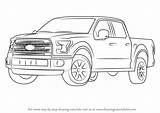 Trucks Step Ford Draw Truck 150 4x4 Drawing Pickup Raptor Drawings Car Duty Super Bed Cars Tailgate sketch template
