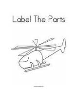 Coloring Label Parts sketch template