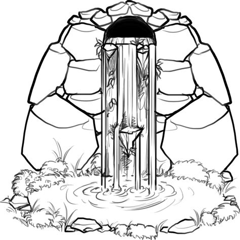 waterfall coloring pages  coloring pages  kids fall drawings