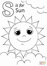 Coloring Sun Letter Pages Preschool Kids Sunshine Printable Color Worksheets Drawing Alphabet Preschoolers Sheets Letters Activities Colouring Spider Crafts Supercoloring sketch template