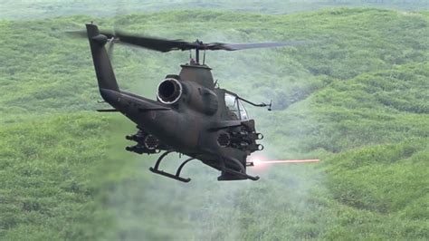 japans army subaru ah  cobra attack helicopter mm gatling gun