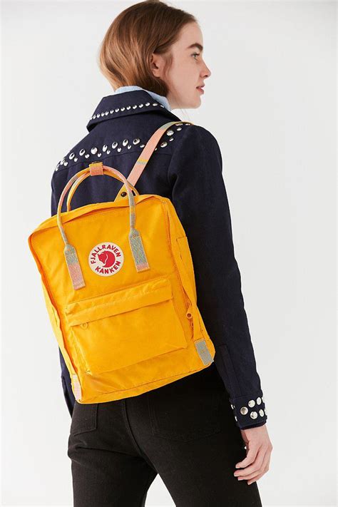 fjallraven kanken classic warm yellow backpack lyst
