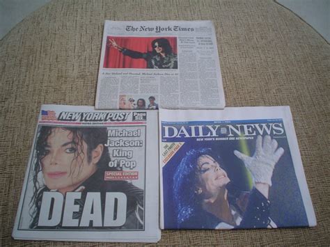new york times daily news ny post michael jackson died rip newspapers 06 26 09
