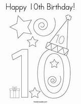 10th Noodle Twisty Birthdays sketch template
